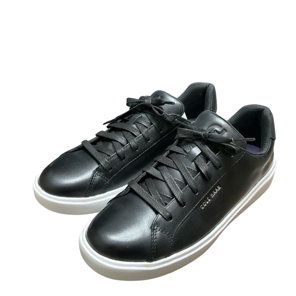 Cole Hana Women’s Leather Grand Crosscourt Sneaker Black Size 8.5 NIB NEW